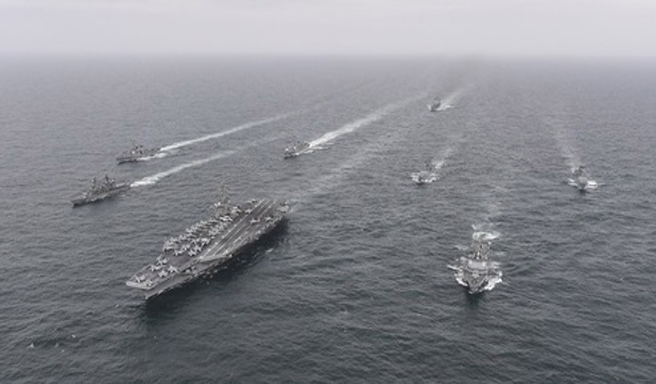 South Korea, US, Japan stage trilateral drills for 1st time in 7 years