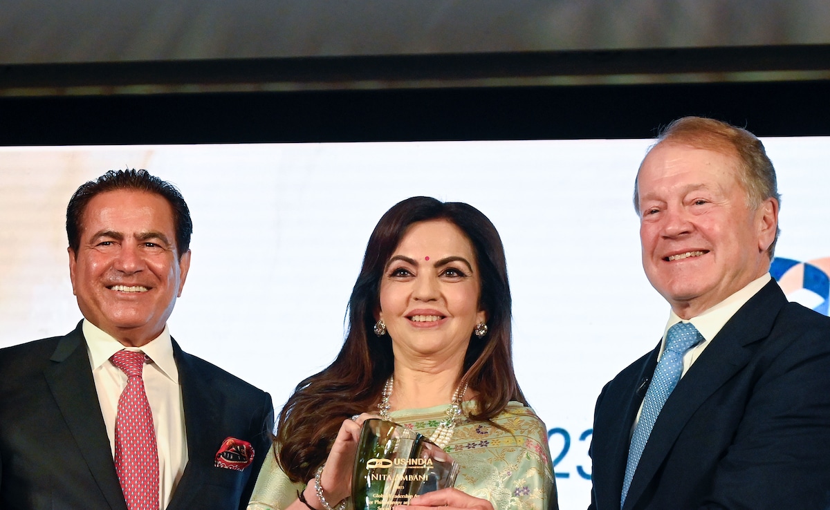 "Extremely Honoured": Nita Ambani Receives Global Leadership Award For Philanthropy