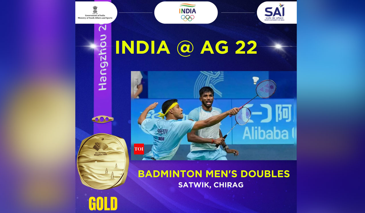 Asian Games: Indian duo Satwik-Chirag wins historic doubles gold