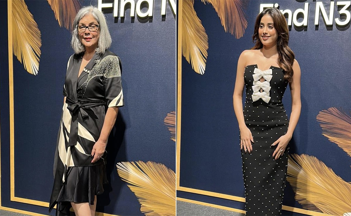 Beauties In Black Zeenat Aman And Janhvi Kapoor Lit Up An Event Like This