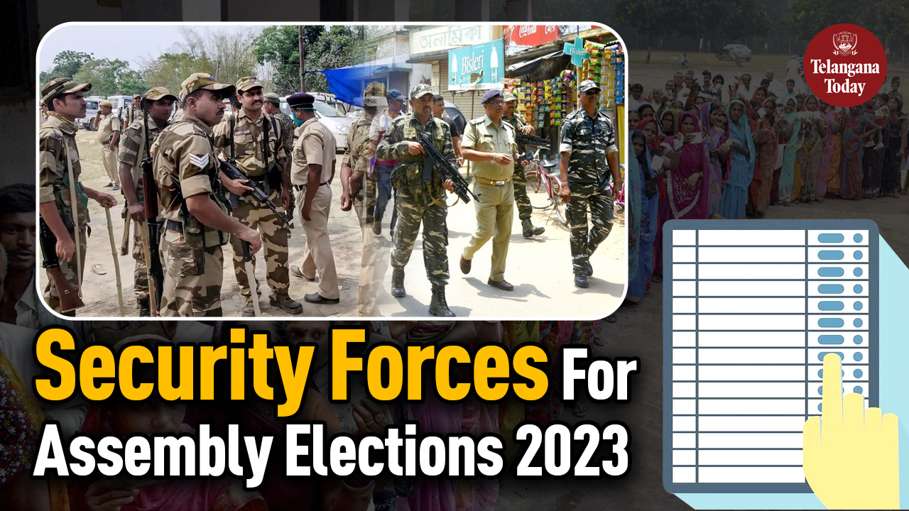 Heavy Central Security And State Police Forces For Assembly Polls 2023 | CRPF, BSF, SSB