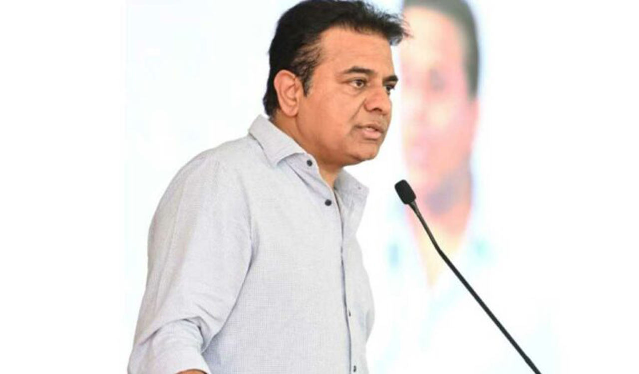 KTR receives warning message about State-sponsored surveillance of his phone from Apple