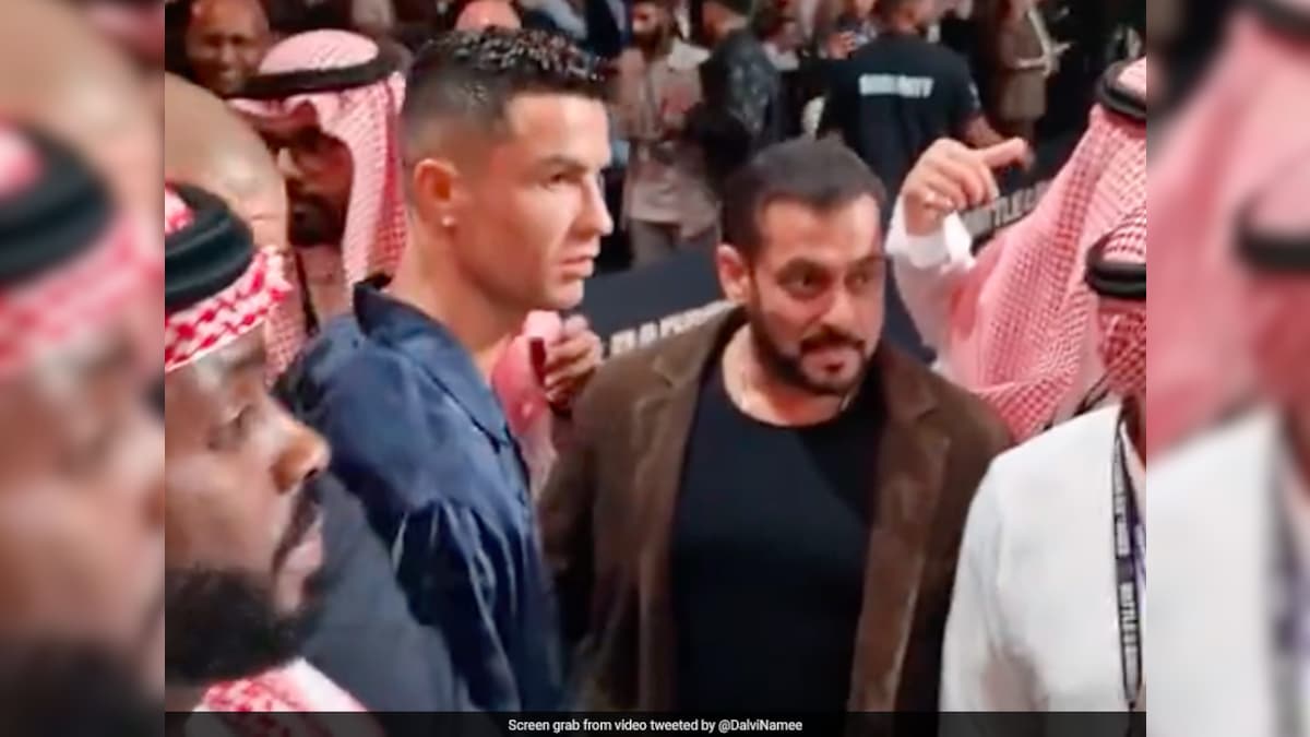 Watch: Cristiano Walks Past Salman, Hugs Ronaldo In Epic Crossover