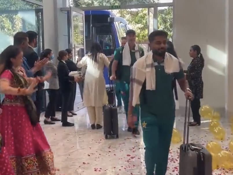 Watch: Dance And Flowers – Pak Cricket Team's Grand Welcome In Ahmedabad