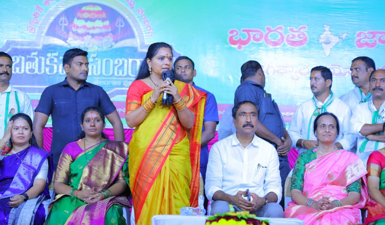 Villages in Telangana flourishing with greenery, water: Kavitha