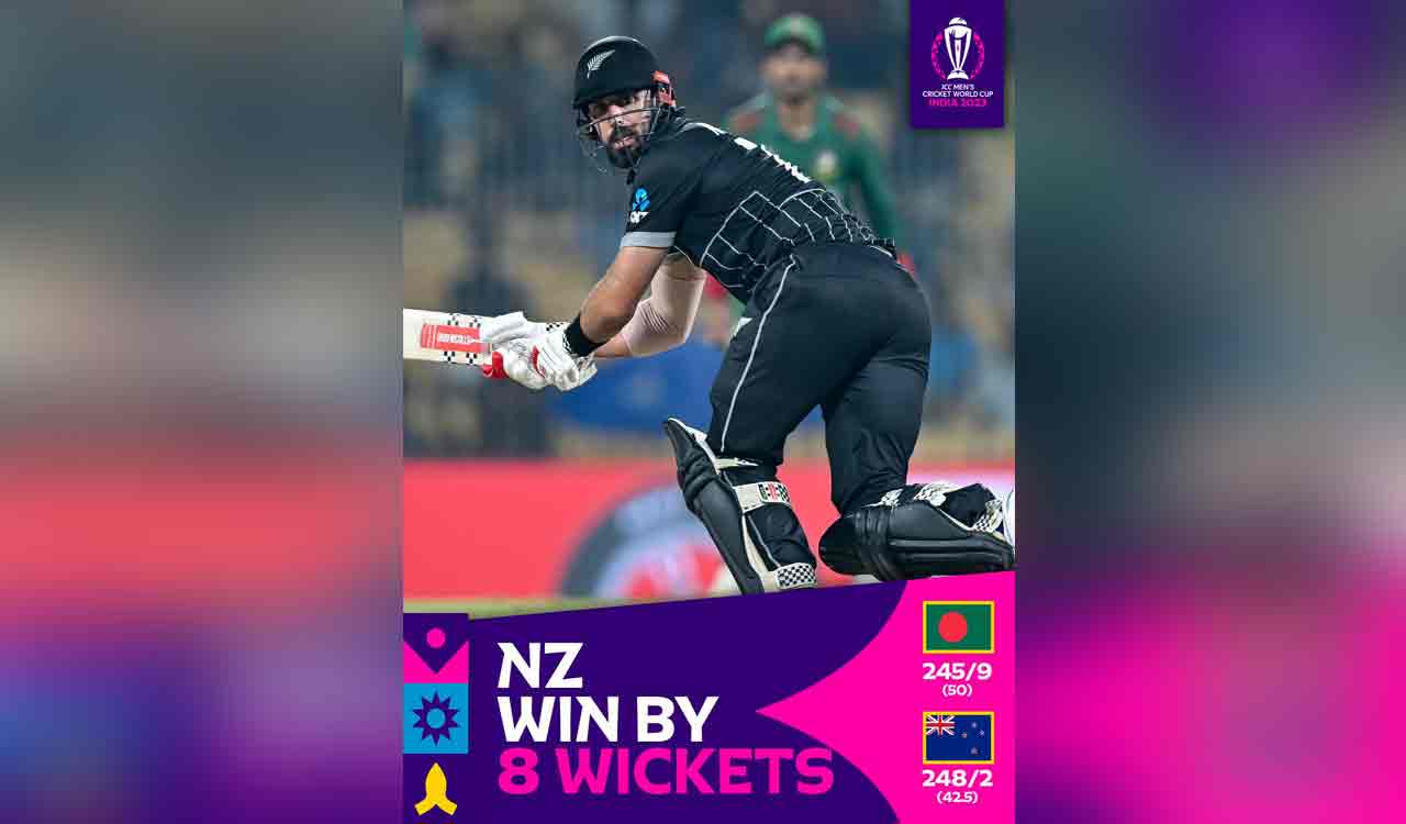 New Zealand beat Bangladesh by 8 wickets