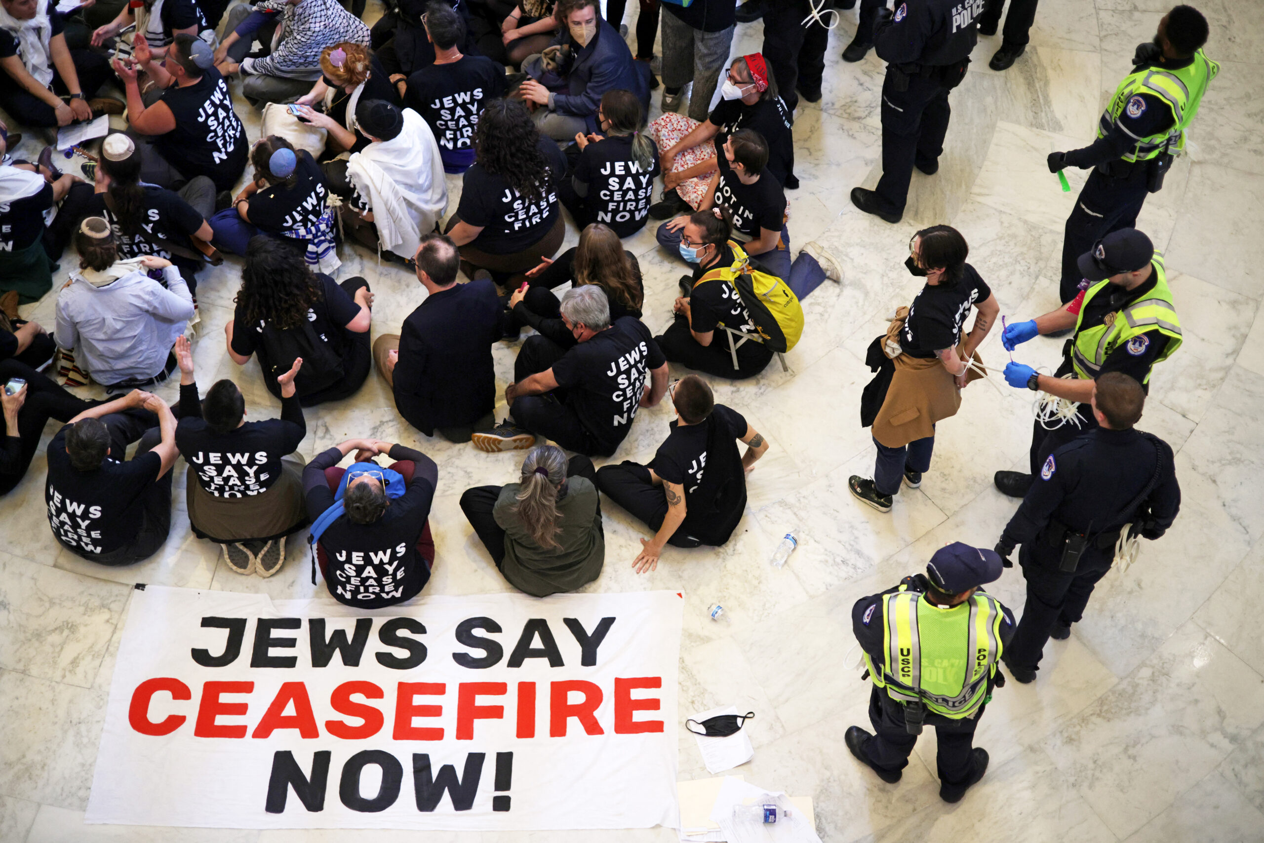 "Not In My Name": Jewish Protesters At US Capitol Demand Ceasefire In Gaza