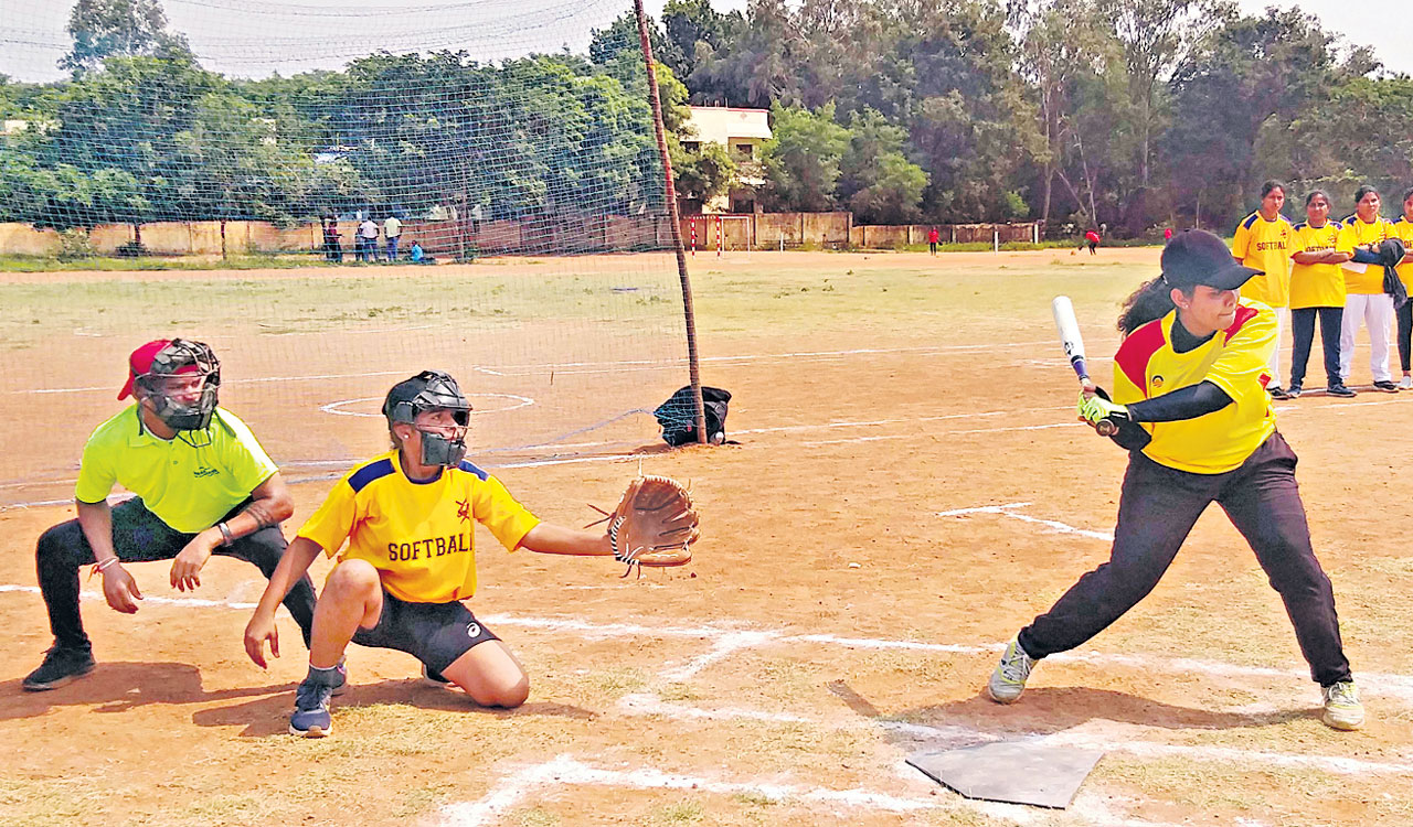 Hyderabad women shine in opener at Inter-District Softball Championship