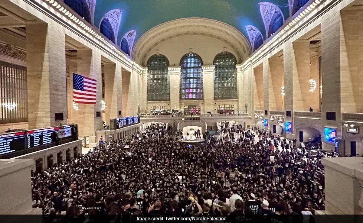 Hundreds Arrested For Shutting New York's Grand Central Over Gaza Ceasefire