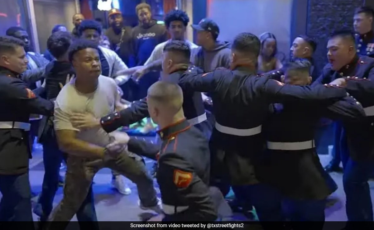 Kicks, Punches Fly As US Marines Clash With Civilians Outside Texas Bar