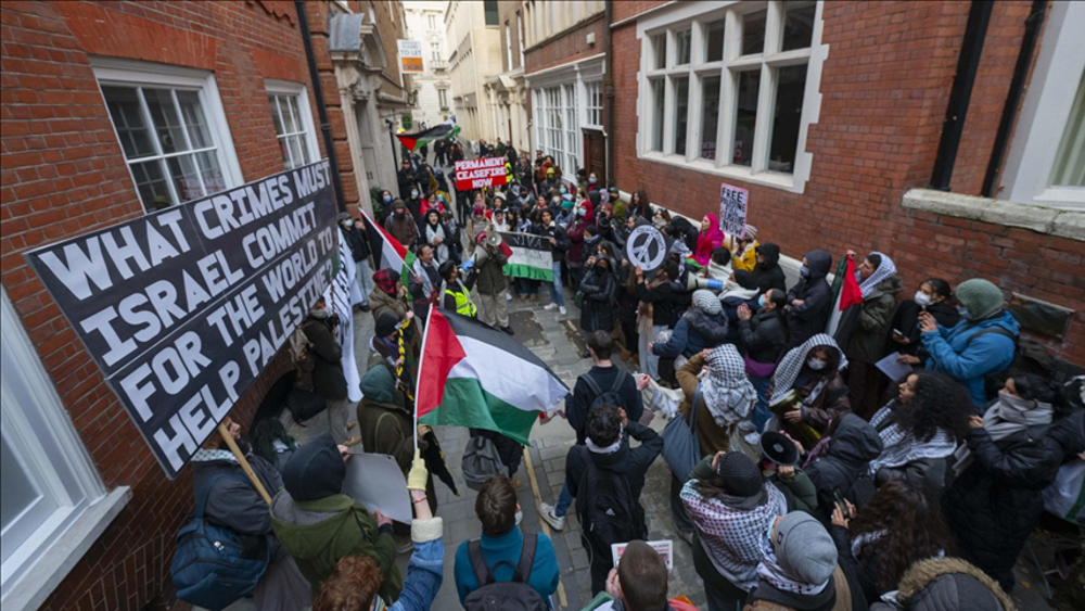 Pro-Palestine protest in London target subsidiary of Israeli weapons company Elbit