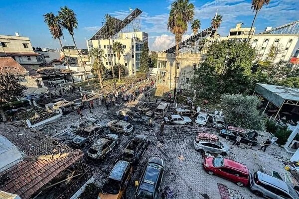 Zionists target entrance of Al-Nasr Children’s Hospital