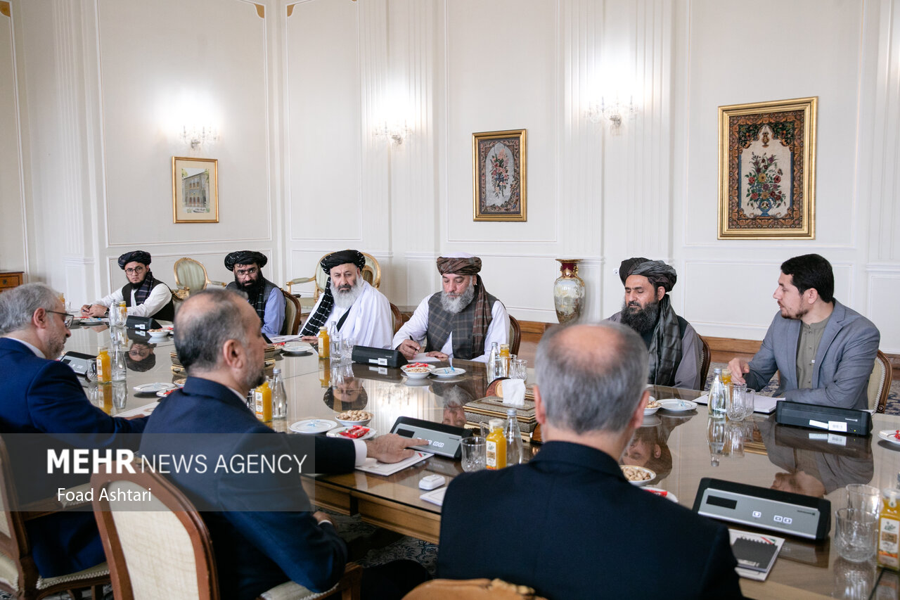 Meeting between Amir-Abdollahian and Taliban delegation