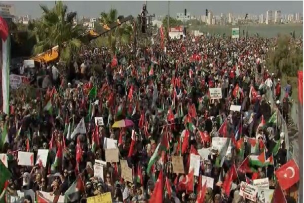 Pro-Palestine protesters hold rally at US Incirlik Airbase