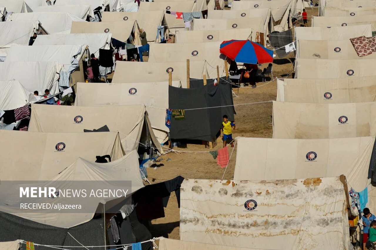 Refugee camp in Gaza