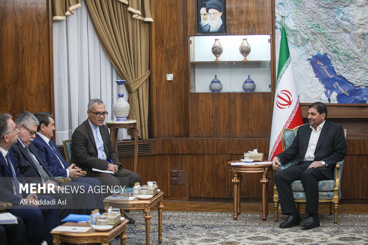 VP Mokhber meeting with Putin's aid in Tehran