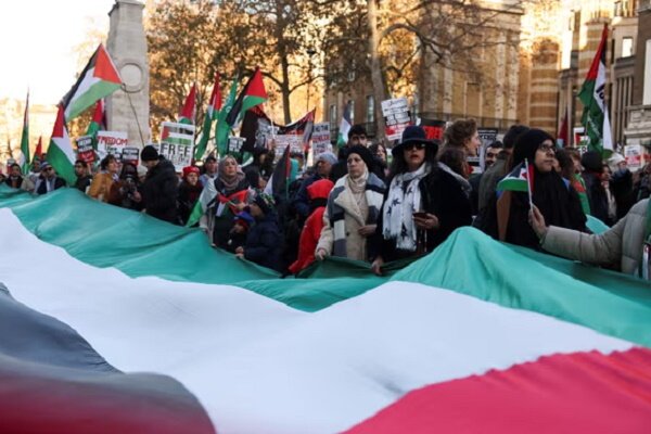 Brits hold pro-Palestine rally in London again