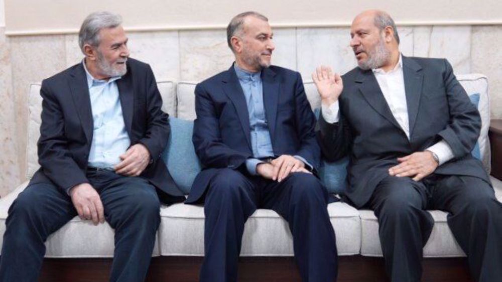 Iranian FM meets, discusses Gaza war, truce deal with Palestinian resistance figures