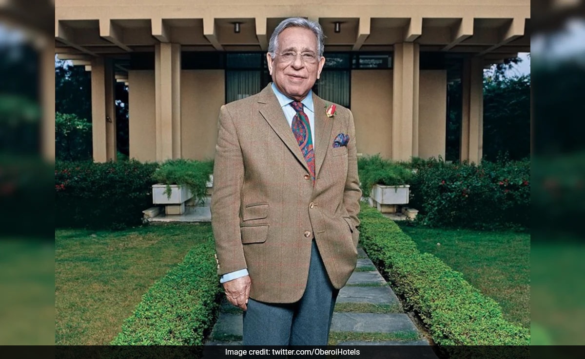 PRS Oberoi, Who Redefined Indian Hospitality Through His Hotels, Dies At 94