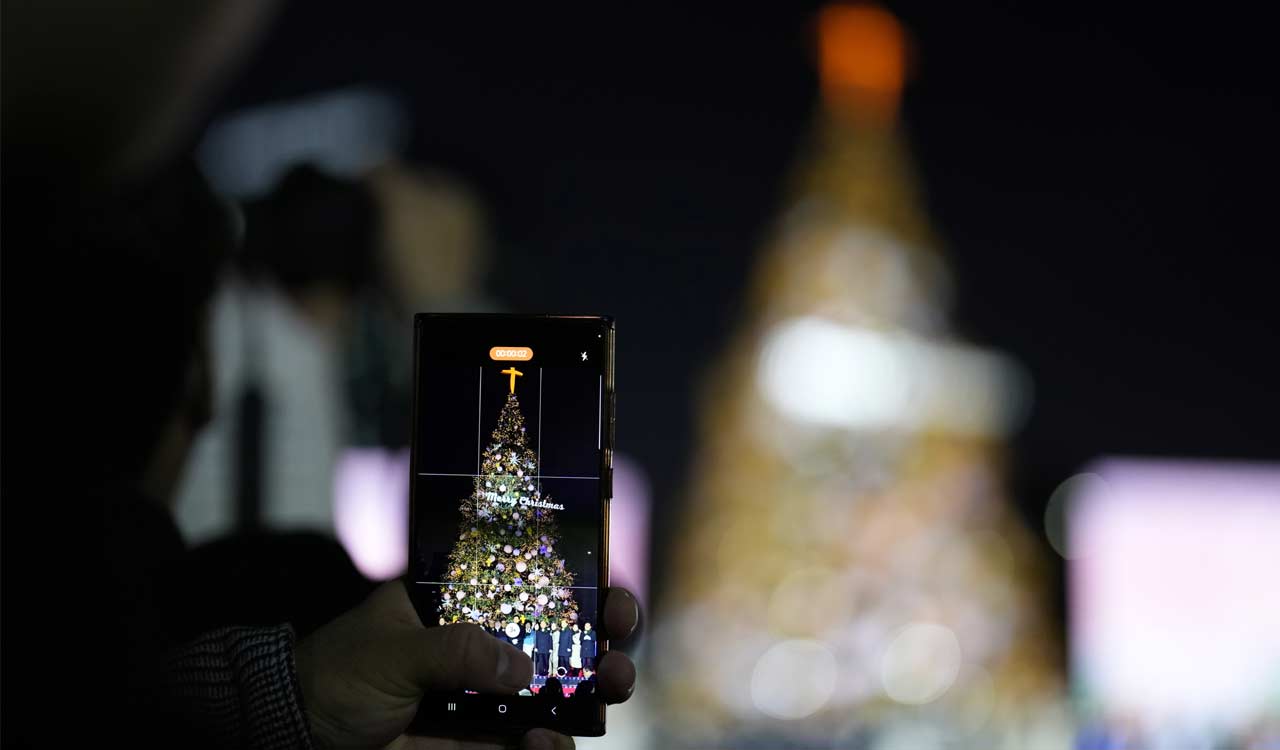 Christmas lights glitter across London as festival approaches