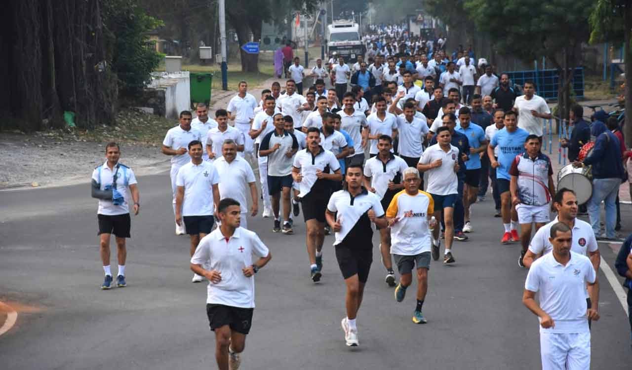 Air Force Station Hakimpet hosts ‘Run for Unity’ on ‘Rashtriya Ekta Diwas’