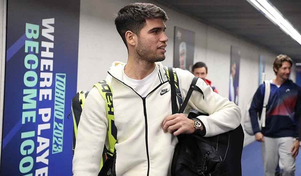 Alcaraz arrives in Turin ahead of ATP Finals debut