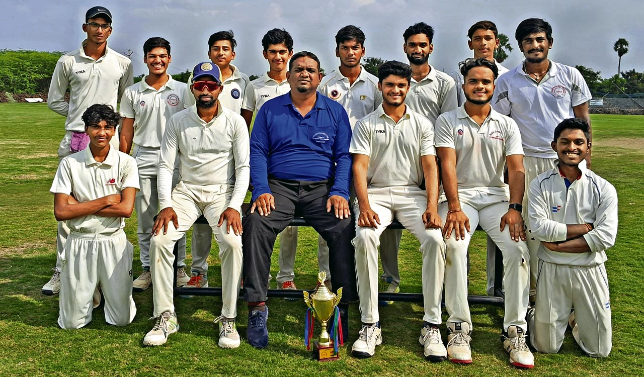 CCOB emerge champions at Bharat Ratna Smt Indira Gandhi Jr Cricket Championship