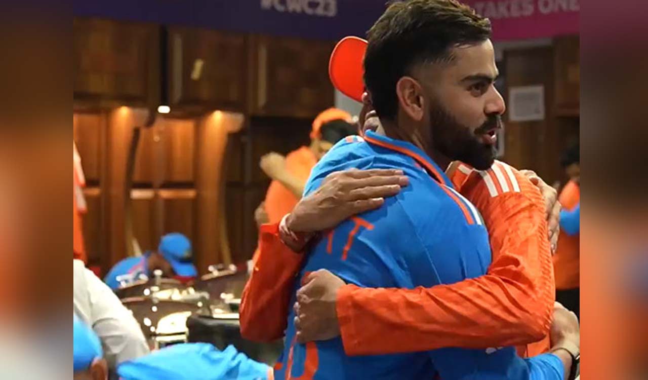 CWC 2023: Emotional India dressing room oost Wankhede victory