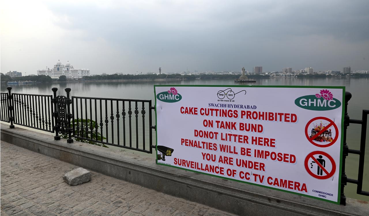 No more cake cutting on Hyderabad’s Tank Bund; to attract penalties