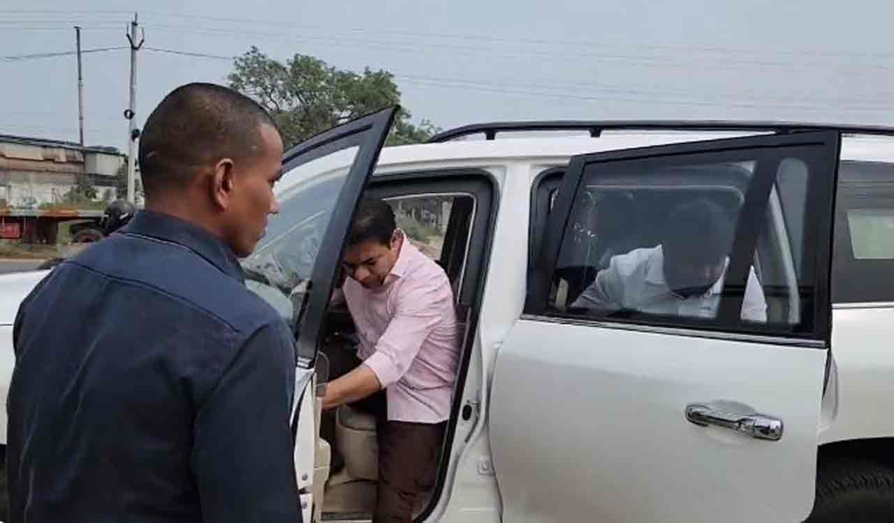 KTR’s convoy inspected amidst Model Code of Conduct in Telangana