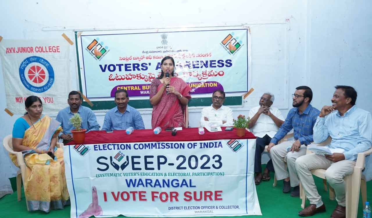 Warangal: Students urged to play key role in increasing voter turnout