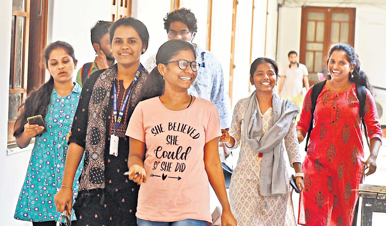 Women take lead in higher studies