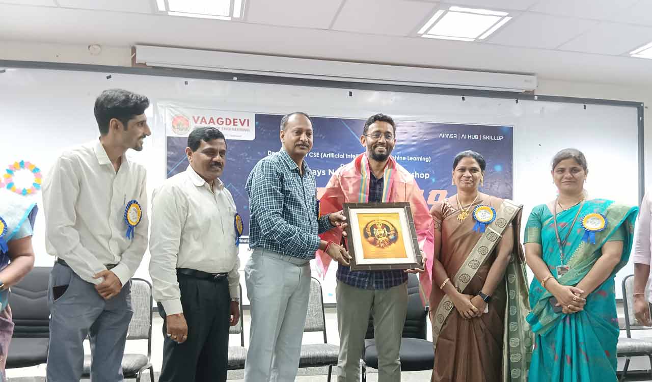 Warangal: Three-day AI workshop kicks off at Vaagdevi College of Engineering