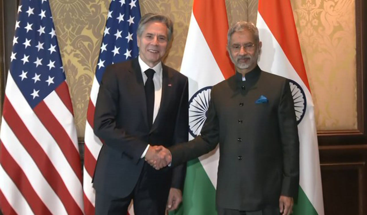 EAM Jaishankar meets US State Secy Blinken as India-US 2+2 Ministerial Dialogue begins