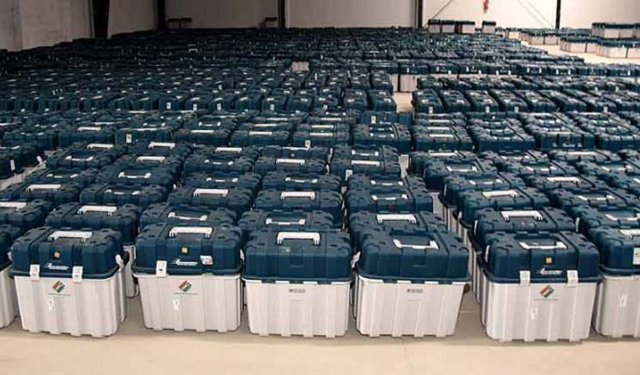 Telangana Polls 2023: Tight security for storage of EVMs