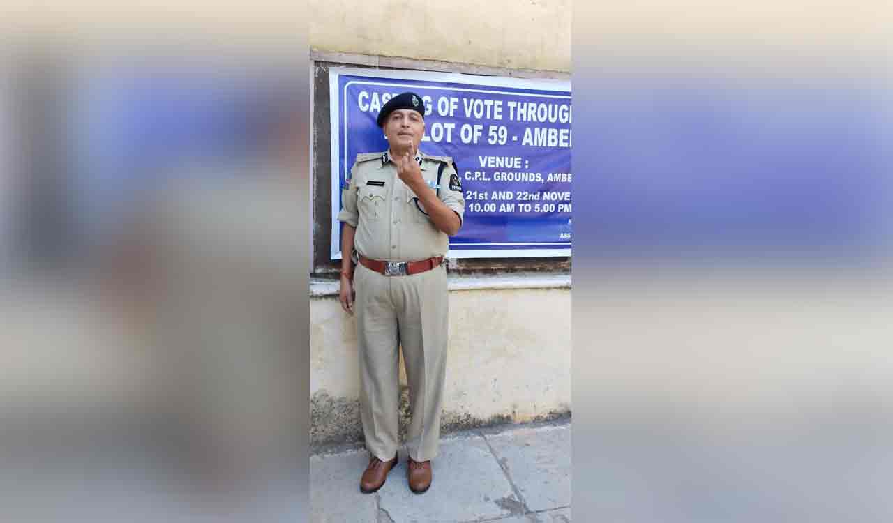 Hyderabad CP Sandeep Shandilya casts vote via postal ballot