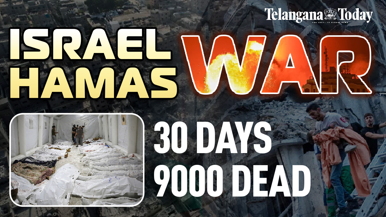 Israel-Hamas War: Gaza Gets Destroyed With Violence | 9000+ People Dead In 30 Days