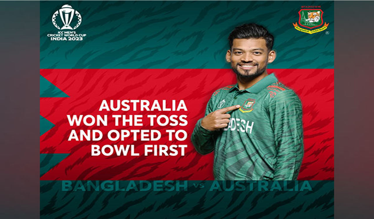 CWC 2023: Australia win toss, opt to field first against Bangladesh