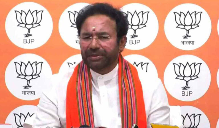 BJP govt will demolish illegal structures of Majlis: Kishan Reddy