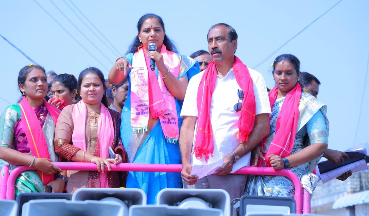 KCR ensured 2.3 lakh jobs in 10 years: Kavitha