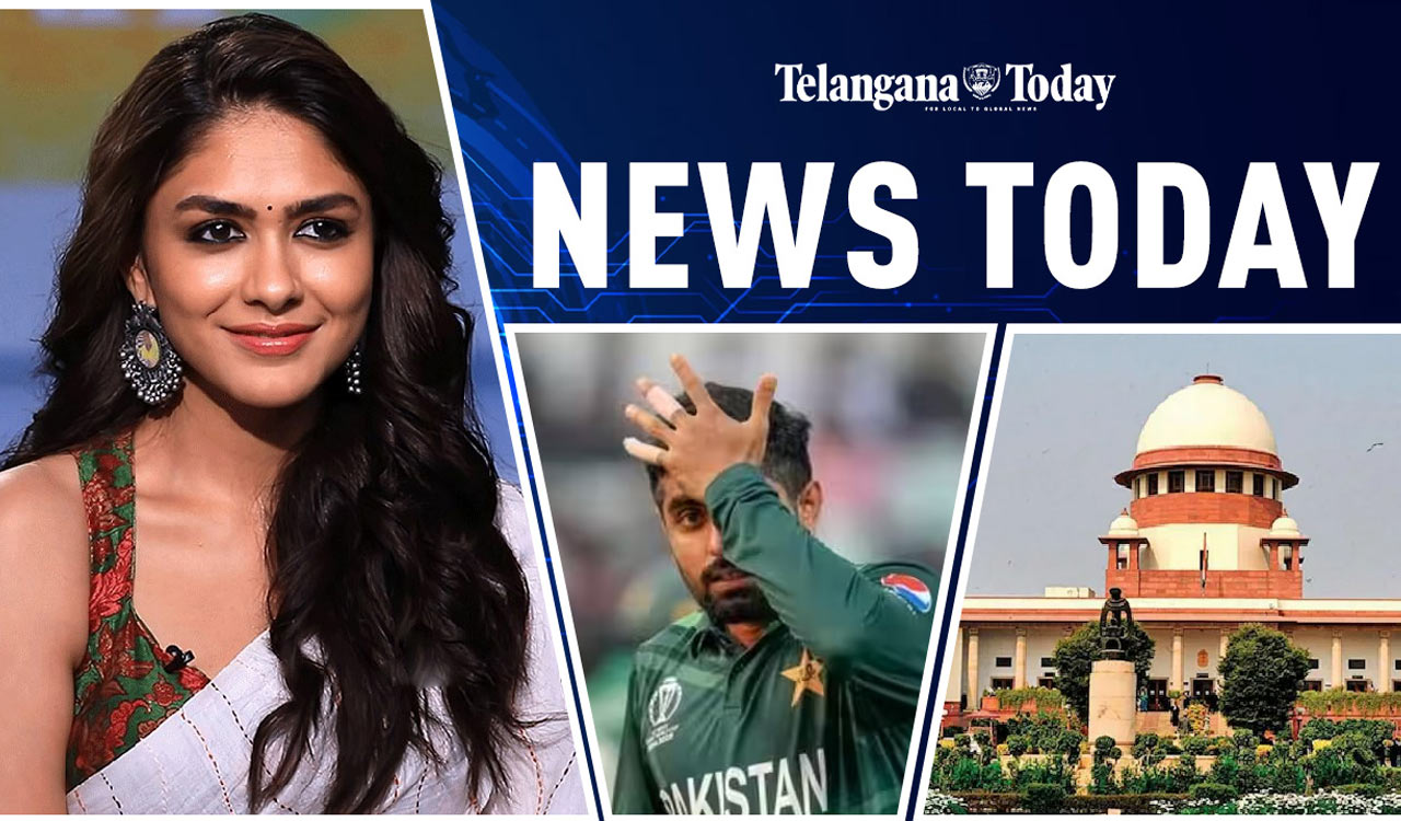 Mrunal Thakur About Hi Nanna, Pakistan Out Of The World Cup, And Delhi Pollution Update