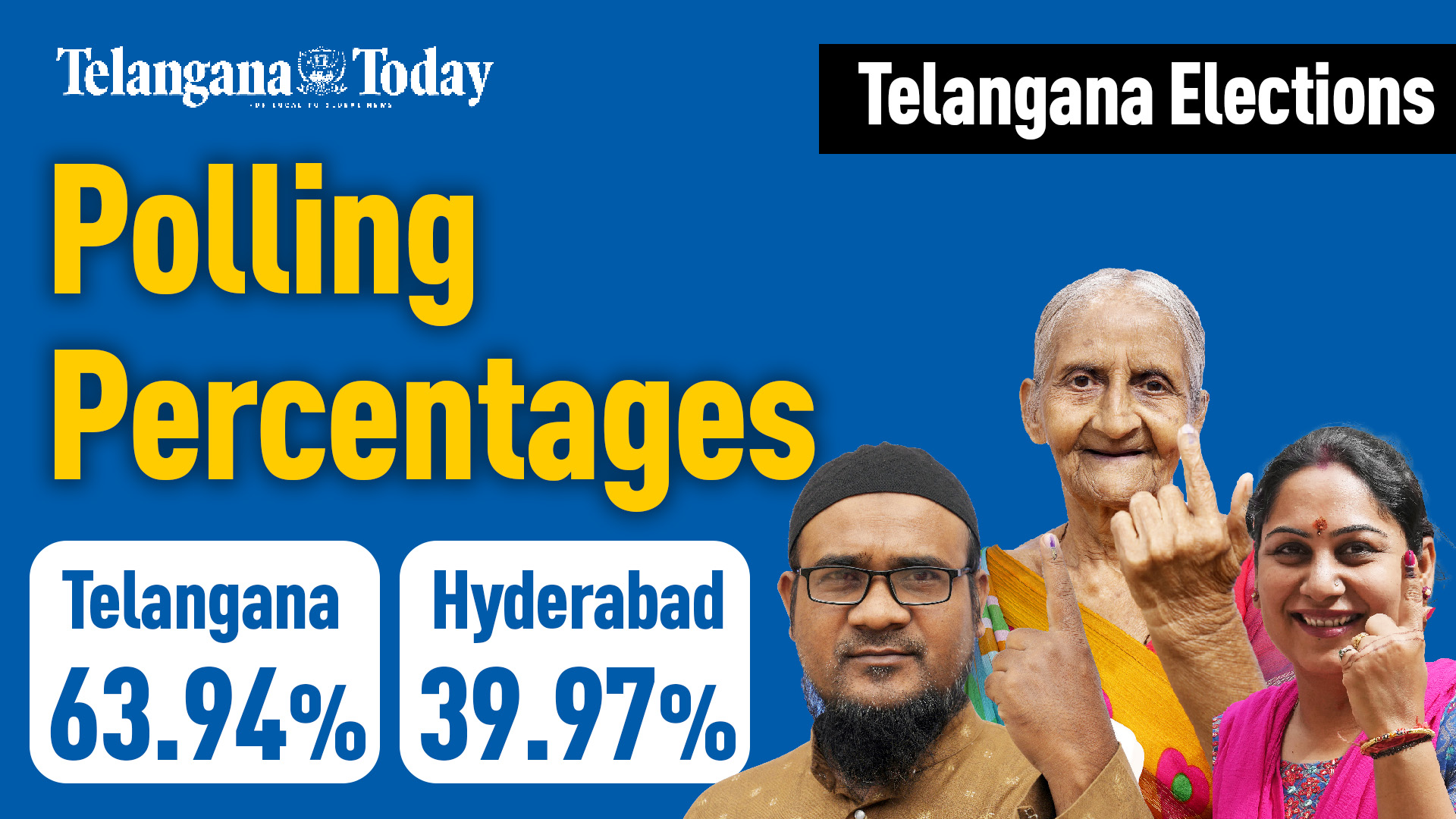 Telangana Election Polling Percentages: Telangana At Less Than Last Year And Hyderabad At Worst Ever