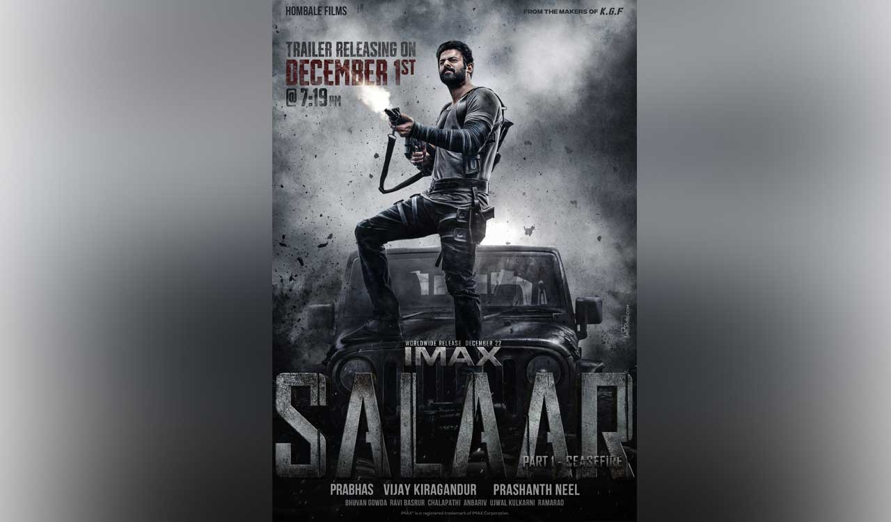 Prabhas unveils intriguing ‘Salaar: Part 1’ poster; trailer release date revealed