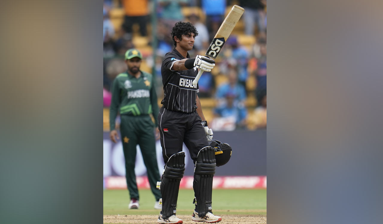 Rachin Ravindra breaks Tendulkar’s record, smashes third World Cup ton