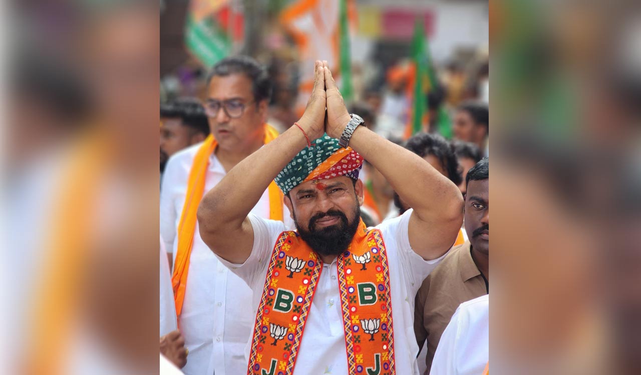 Raja Singh files nomination from Goshamahal