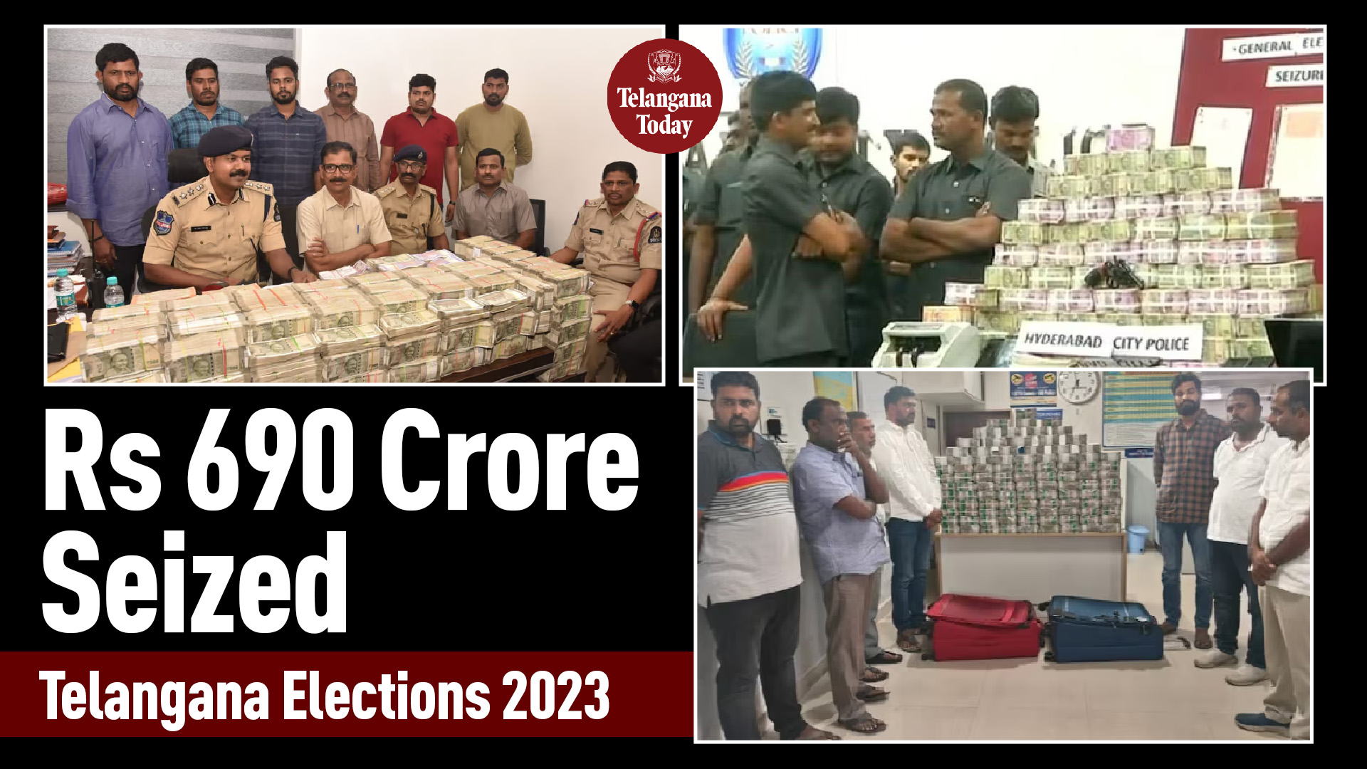 Telangana Assenmbly Elections: Rs 690 Cr worth Cash, gold, liquor, contraband confiscated ahead of polls