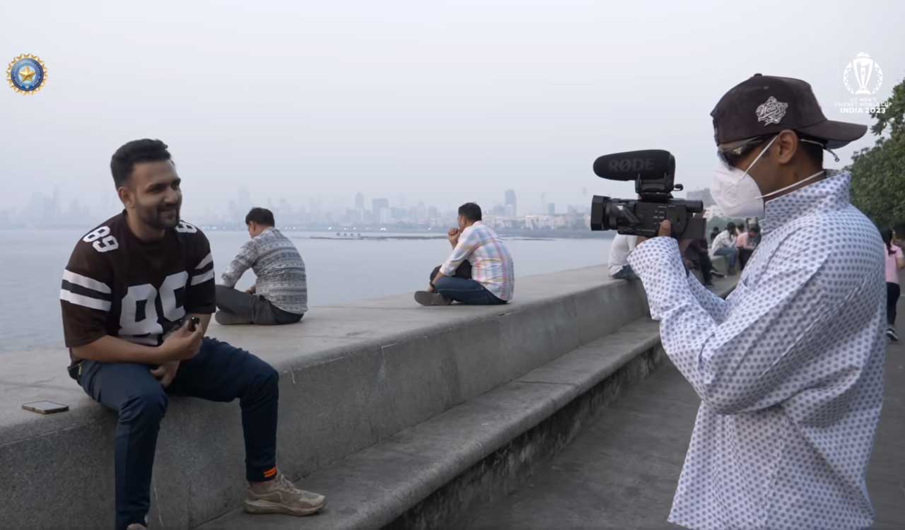 Watch: Star Indian cricketer disguised as cameraman talks to fans on Mumbai streets