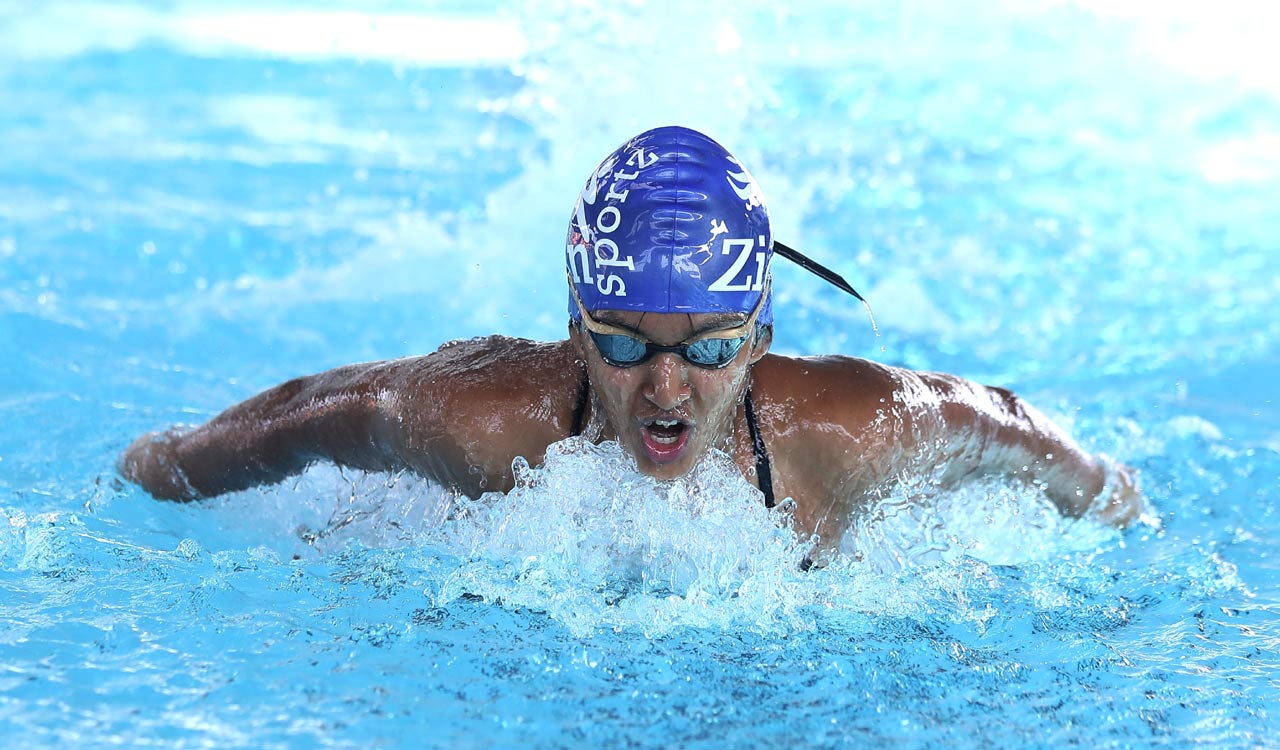 Srijani clinches three medals in Telangana State Swimming Championship