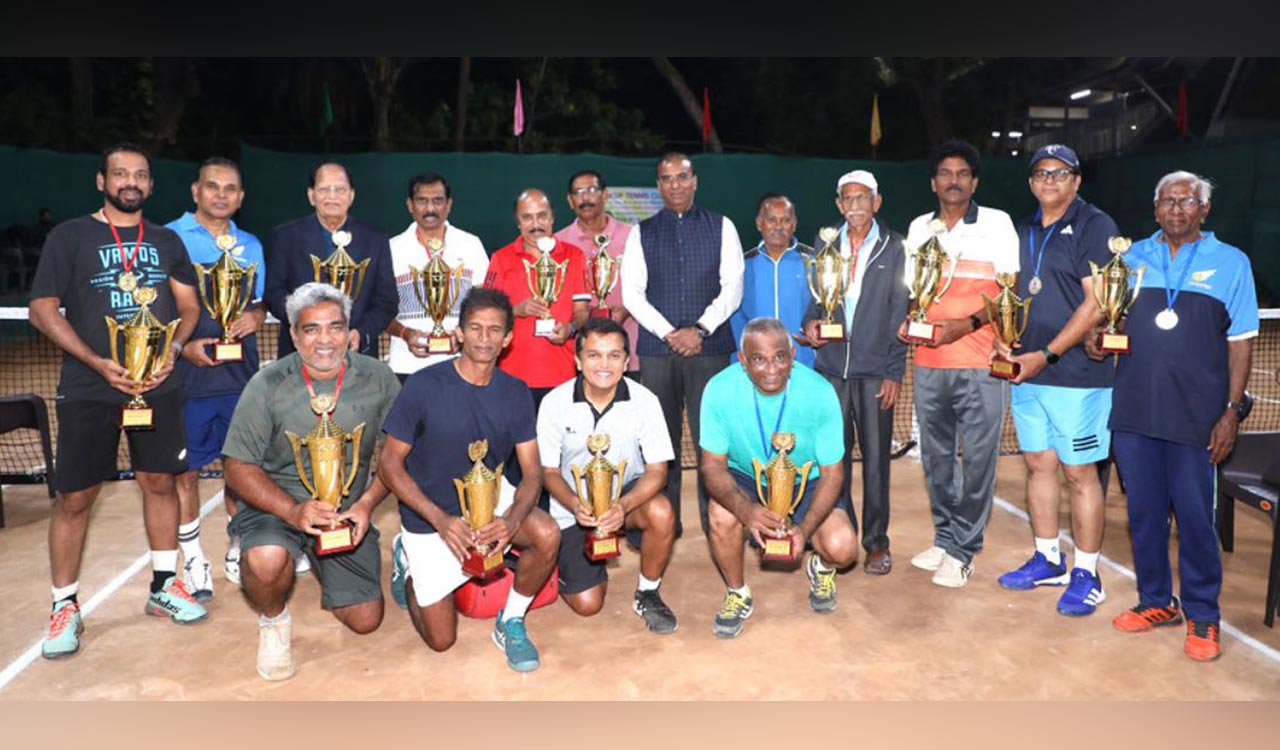 Srinivas-Shivaram pair emerges champions at Senior Men Doubles Tennis Tournament