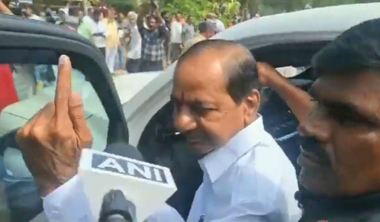 Telangana Assembly Elections: CM KCR votes in hometown